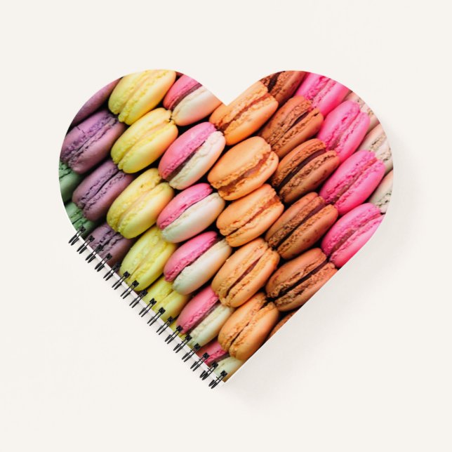 Colorful Macaroons Quirky Notebook (Front)