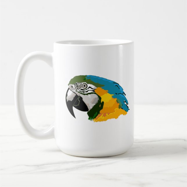 Colorful Macaw Mug (Left)