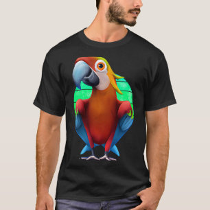 Colorful Macaw Parrot Sunset T-Shirt