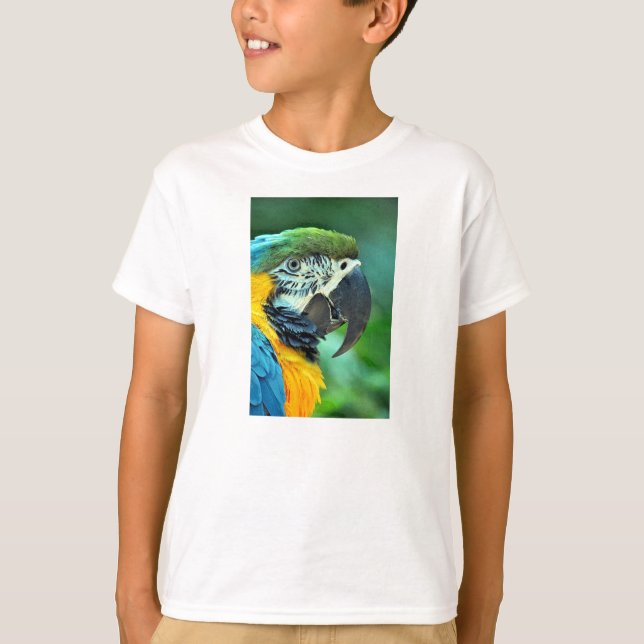 Colorful macaw parrot T-Shirt (Front)