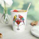 Colorful Macaw Parrots Drinking Red Paper Cups | Zazzle