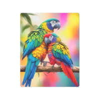 Colorful Macaw Parrots On A Branch-45739
