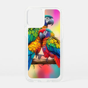 Colorful Macaw Parrots On A Branch-45739 Speck iPhone 12 Mini Case