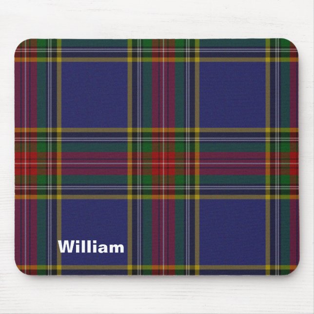 Colorful MacBeth Tartan Plaid Mousepad (Front)