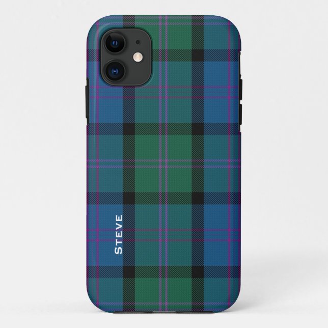 Colorful MacThomas Clan Tartan Plaid Case-Mate iPhone Case (Back)