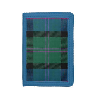 Colorful MacThomas Tartan Plaid Trifold Wallet
