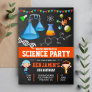 Colorful Mad Science Kids Birthday Party Invitation
