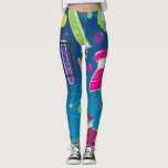 Colorful Mad Scientist Science Funky Bright Leggings<br><div class="desc">Colorful Mad Scientist Science Funky Bright Leggings</div>