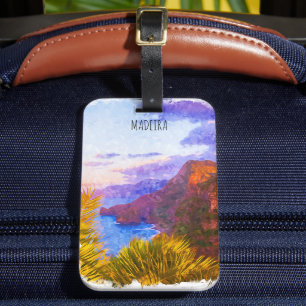Colorful Madeira Portugal Scenery Travel Luggage Tag