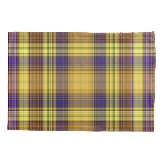 Colorful Madras Pillowcase (Back)