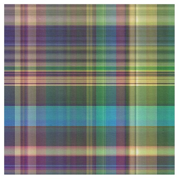 Colorful Madras Fabric | Zazzle.com