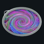 Colorful Magenta Swirl Retro Abstract Design Belt Buckle<br><div class="desc">This Original Digital Oil Painting by My Rubio Garden features a Colorful Magenta Swirl Retro Abstract Design with Blue,  Purple,  Lime Green,  Orange,  Hot Pink,  Burgundy and Chartreuse Accents. The result is a psychedelic,  trippy,  groovy,  retro,  abstract design that you will love!</div>