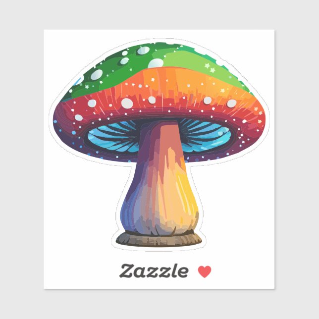 Colorful Magic Mushroom Sticker  (Sheet)
