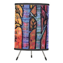 Colorful Magical Forest with Enchanted Trees Lamp