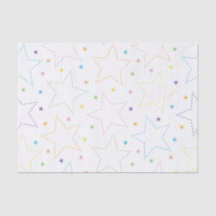 Colorful Magical Starry Night Sky Pattern Tissue Paper