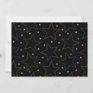 Colorful Magical Starry Sky Pattern Card