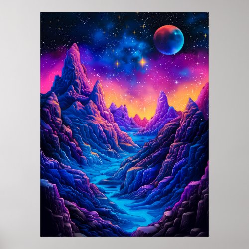 Colorful Magical Universe Poster