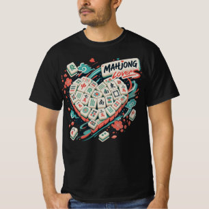Colorful Mahjong Tiles Asian Game Night Design T-Shirt
