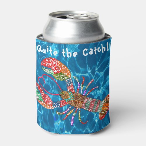 Colorful Maine Red Lobster Can Cooler