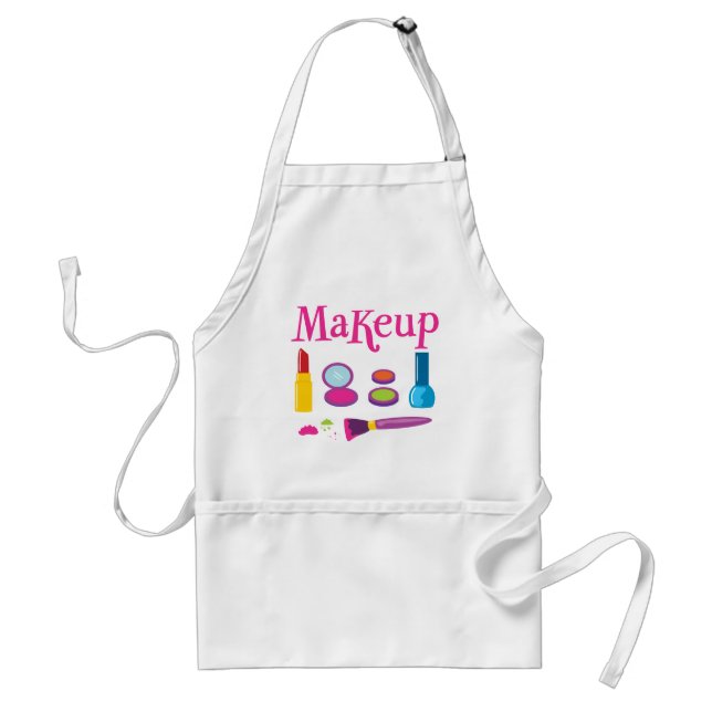 Colorful Makeup Adult Apron (Front)