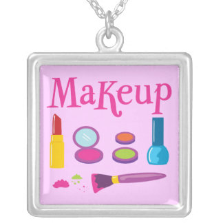 Colorful Makeup Silver Plated Necklace