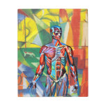 colorful male human anatomy abstract art