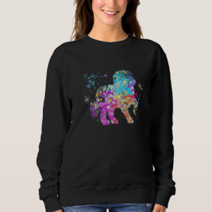 Colorful Maltese Dog Malteses Sweatshirt