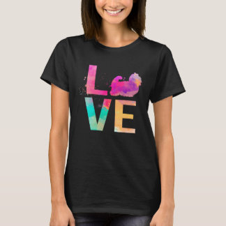 Colorful Maltese Dog Mom  Maltese T-Shirt