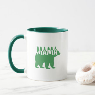Colorful Mama Bear Silhouette Art Mug