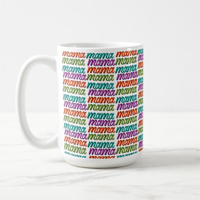 Colorful Mama for Mother's Day Coffee Mug (Left)