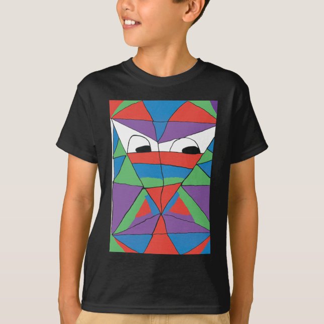 Colorful Man Abstract Shirt (Front)