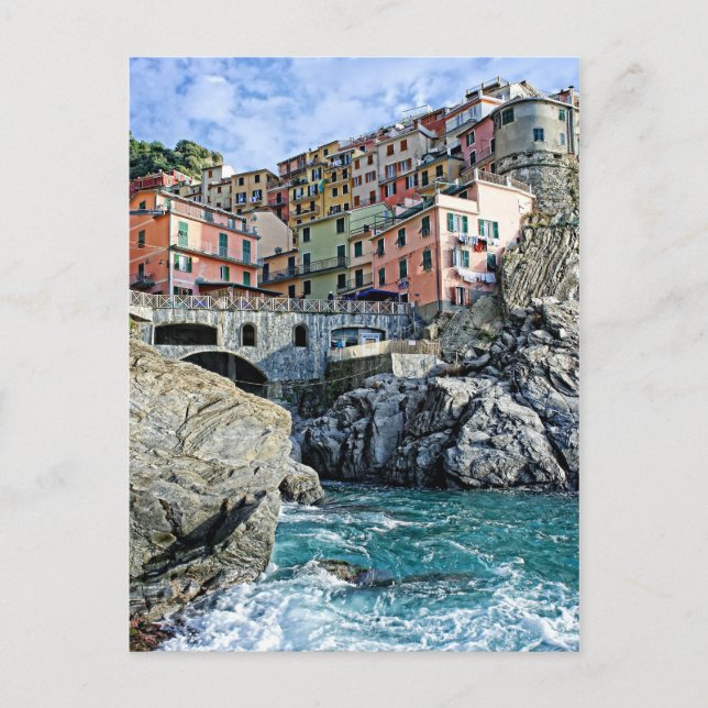 Colorful Manarola, Italia Postcard (Front)