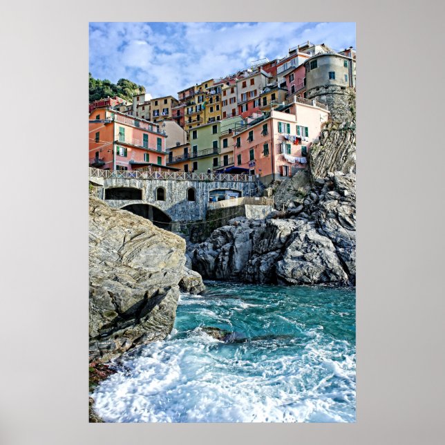 Colorful Manarola, Italia -the Cinque Terre Poster (Front)