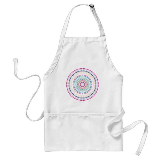colorful mandala adult apron (Front)
