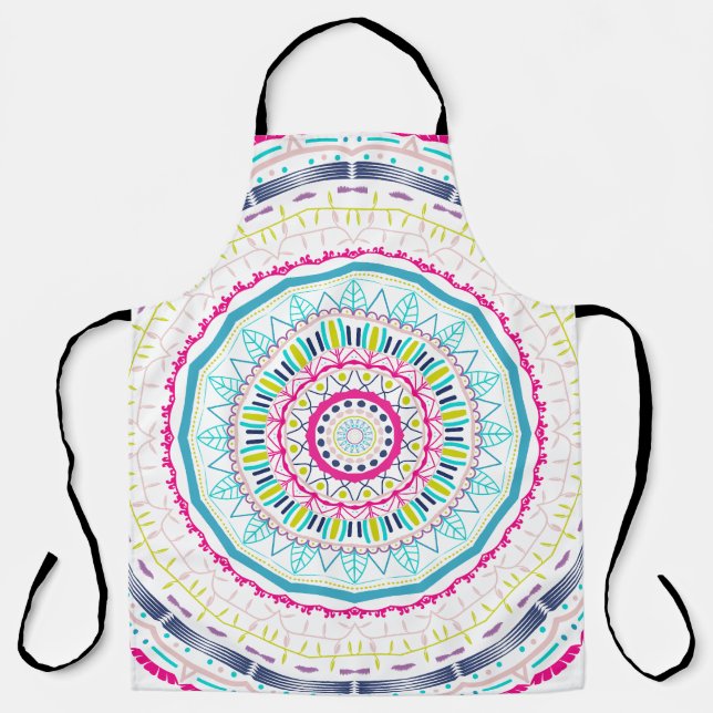 colorful mandala apron (Front)