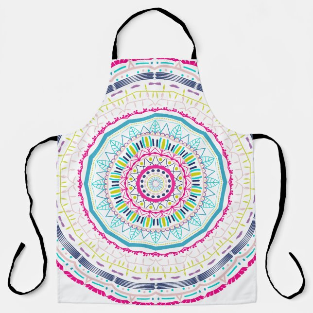 colorful mandala apron (Front)