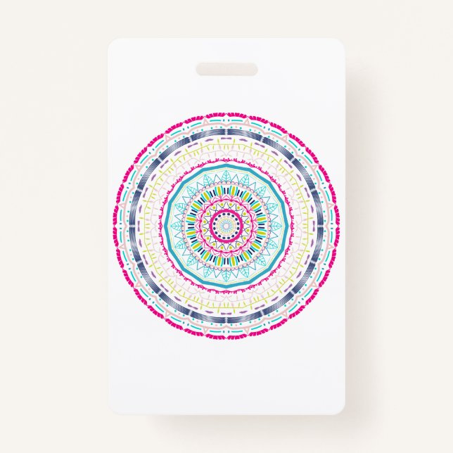 colorful mandala badge (Front)