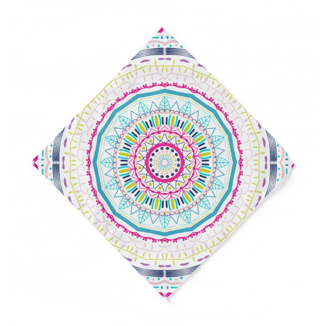 colorful mandala bandana (Front)