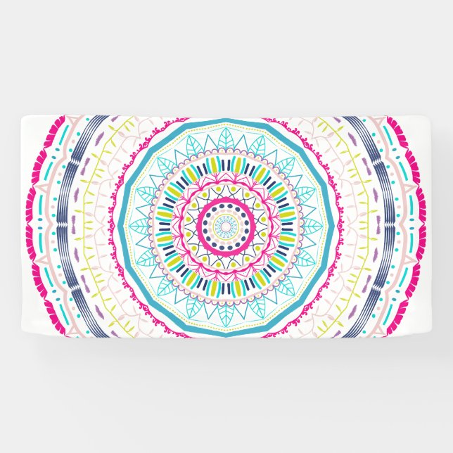 colorful mandala banner (Horizontal)