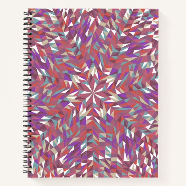 Colorful Mandala Bullet Journal / Lined Notebook (Front)