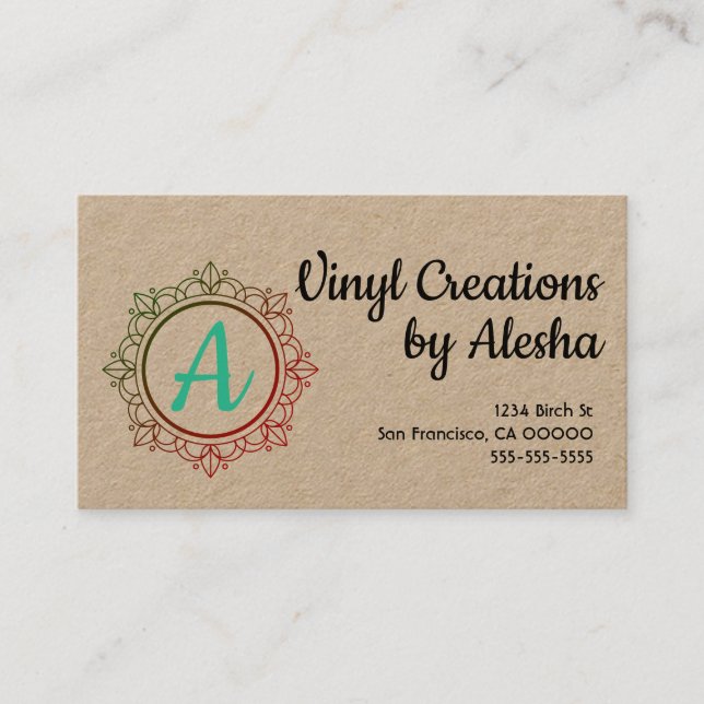 Colorful Mandala Business Card - Customize It! (Front)