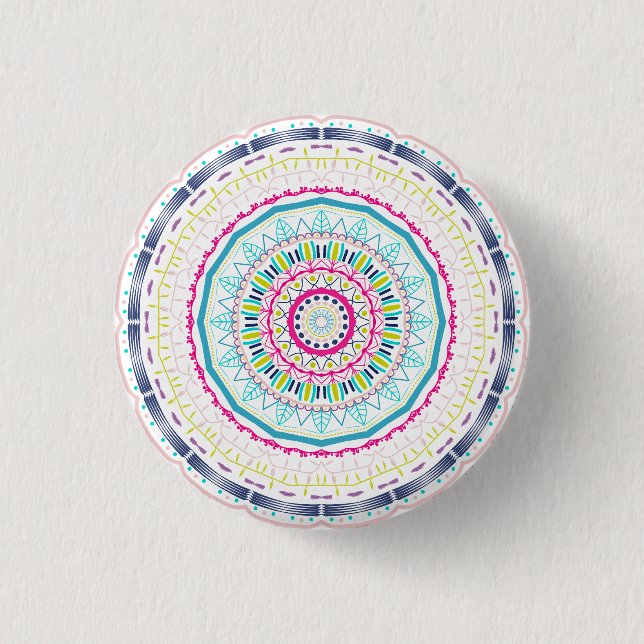 colorful mandala button (Front)