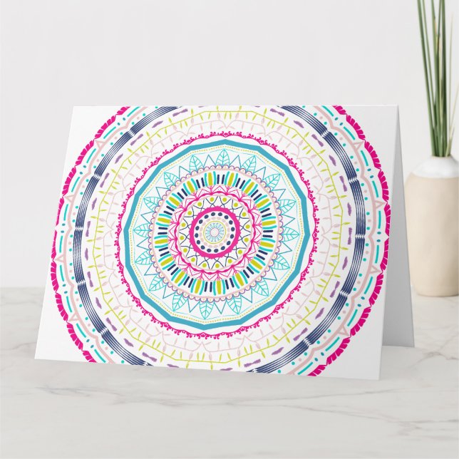colorful mandala card (Front)