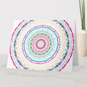 colorful mandala card