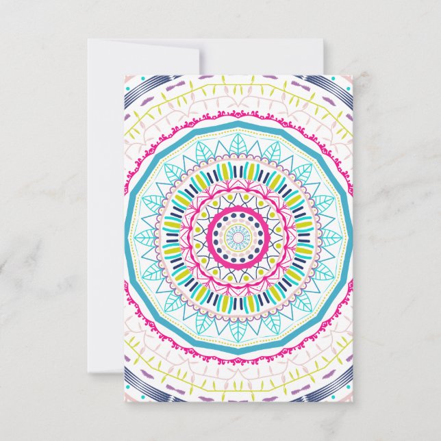 colorful mandala card (Front)