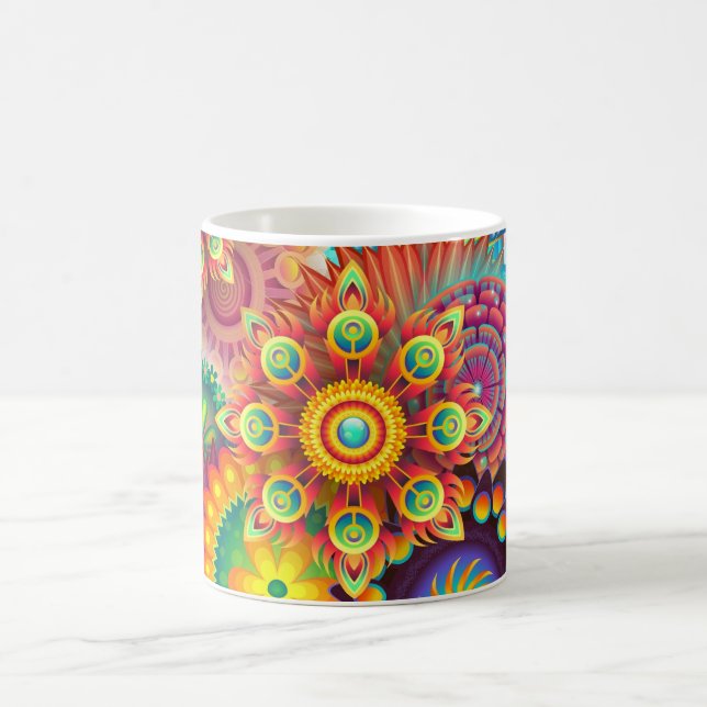 Colorful Mandala Coffee Mag Mug (Center)