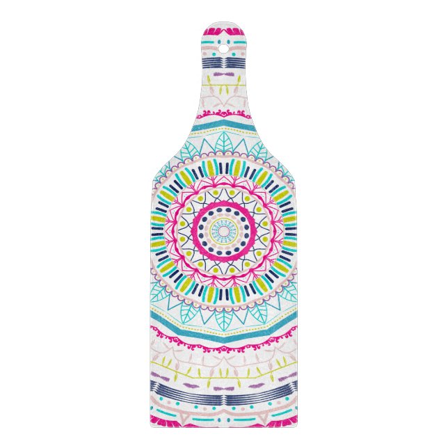 colorful mandala cutting board (Front)