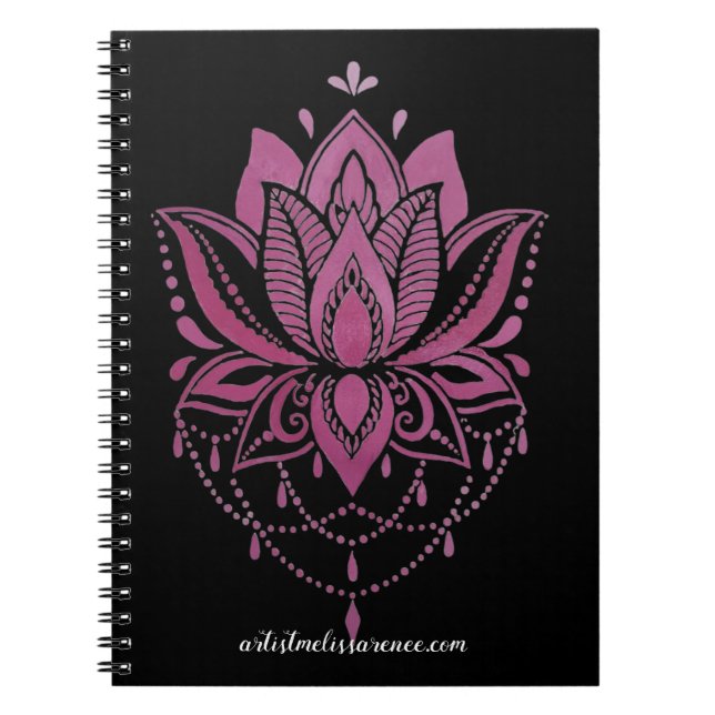 Colorful mandala design Notes Notebook (Front)