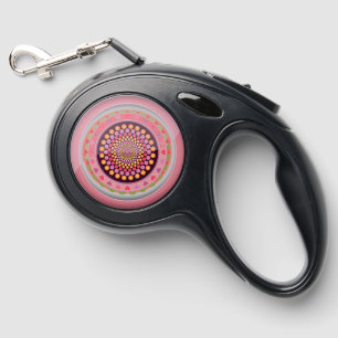 Colorful Mandala Design Retractable Dog Leash