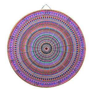 colorful mandala designs dart board